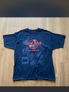 Hard Rock Cafe San Francisco Logo Tee - Black & Red